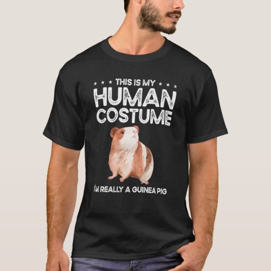 T-shirt C'est mon costume humain Je suis vraiment un cocho (Devant)