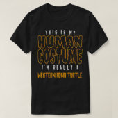 T-shirt C'est mon costume humain Je suis vraiment un étang (Design devant)
