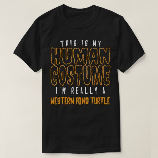 T-shirt C'est mon costume humain Je suis vraiment un étang (Design devant)