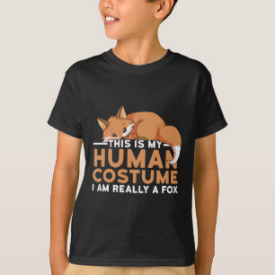 T-shirt C'est mon costume humain Je suis Vraiment un Hallo