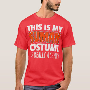 T-shirt C'EST MON COSTUME HUMAIN JE SUIS VRAIMENT UN Hallo