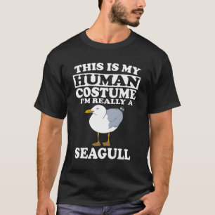 T-shirt C'Est Mon Costume Humain Je Suis Vraiment Un Oisea