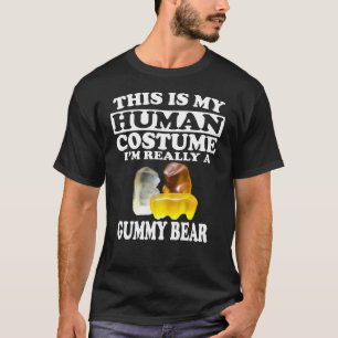 T-shirt C'est mon costume humain, je suis vraiment un Ours