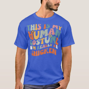 T-shirt C'est mon costume humain Je suis Vraiment un rétro