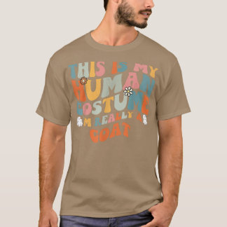 T-shirt C'est mon costume humain Je suis vraiment une chèv
