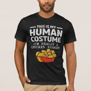 T-shirt C'Est Mon Costume Humain Je Suis Vraiment Une Nuge