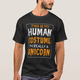 T-shirt C'est mon costume humain Je suis vraiment une sall