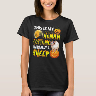 T-shirt C'est mon costume humain Je suis vraiment une sorc