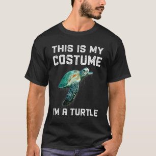 T-shirt C'est Mon Costume Je Suis Une Tortue Drôle Hallowe