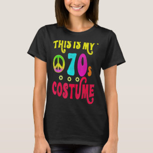 T-shirt C'Est Mon Costume les années 70 Paix Super Hallowe