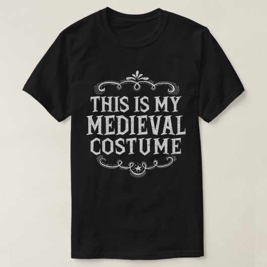 T-shirt C'Est Mon Costume Médiéval Drôle D'Halloween Lazy (Design devant)