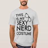 T-shirt C'est mon costume nerd (Devant)
