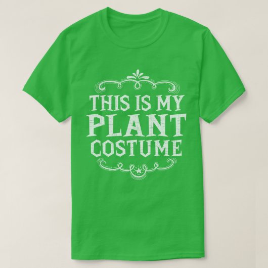 T-shirt C'Est Mon Costume Plante Drôle Halloween Lazy (Design devant)