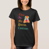 T-shirt C'Est Mon Costume Purim Drôle Hamantaschen Juif (Devant)