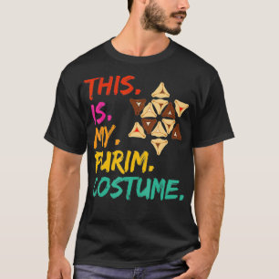 T-shirt C'est mon costume Purim juif Hamantaschen Magen