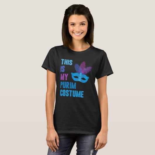 T-shirt C'est mon costume Purim Juif Joyeux Purim 1 (Devant entier)