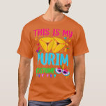T-shirt C'Est Mon Costume Purim Juif Joyeux Purim Hamant<br><div class="desc">C'Est Mon Costume Purim Juif Joyeux Purim Hamantash.</div>