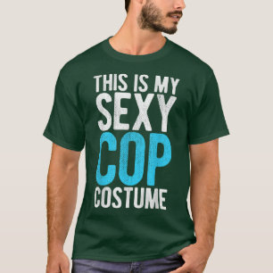 T-shirt C'Est Mon Costume Sey Cop Drôle Halloween 6554