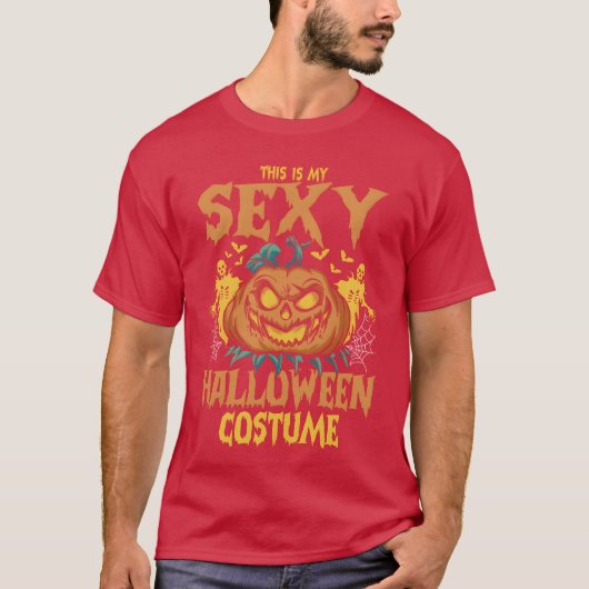 T-shirt C'Est Mon Costume Sey Halloween Halloween Pompe Ha (Devant)
