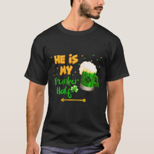 T-shirt C'est mon coureur de demi-St. Patrick Couple Drink