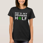 T-shirt C'est mon coureur Half St Patrick's Day Silly C (Devant)