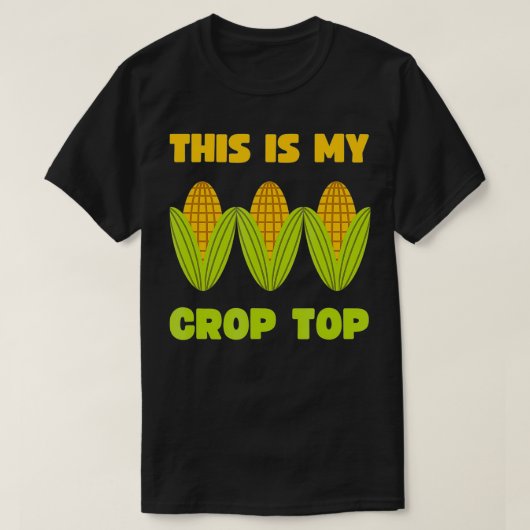 T-SHIRT C'EST MON CROP TOP CORN CROP TOP1 (Design devant)