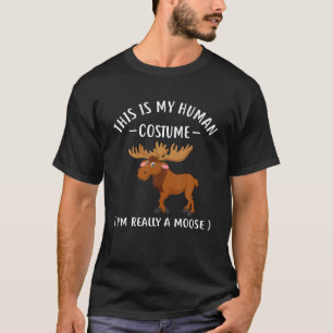 T-shirt C'est Mon Déguisement D'humain Je Suis Réellement