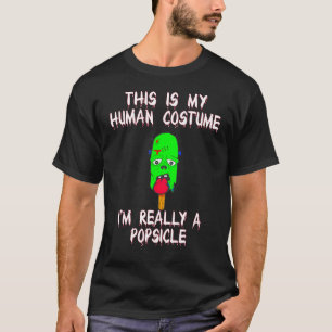 T-shirt C'est Mon Déguisement Humain Je Suis Réellement Un