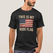 T-shirt C'est mon drapeau de fierté (Devant)