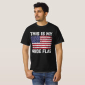 T-shirt C'est mon drapeau de fierté USA (Devant entier)