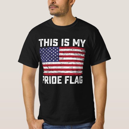 T-shirt C'est mon drapeau de fierté USA (Devant)