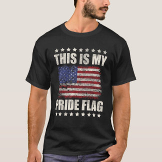 T-shirt C'Est Mon Drapeau De Fierté USA American 4 juillet