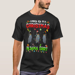 T-shirt C'Est Mon Escadron De Pingouin De Pyjama De Noël