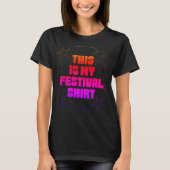 T-shirt C'Est Mon Festival Chemise Gradient (Devant)