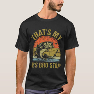 T-shirt C'est mon frère qui s'arrête - Mème de pêche vinta