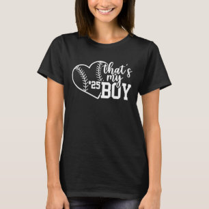 T-shirt C'Est Mon Garçon Custom Baseball Maman Softball Ma