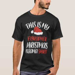 T-shirt C'Est Mon Géographe Noël Pyjama Chemise Père Noël