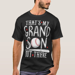 T-shirt C'est mon grand fils dehors Baseball pour les femm