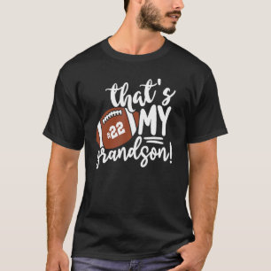 T-shirt C'est mon grand-fils Fier de football grand-mère N