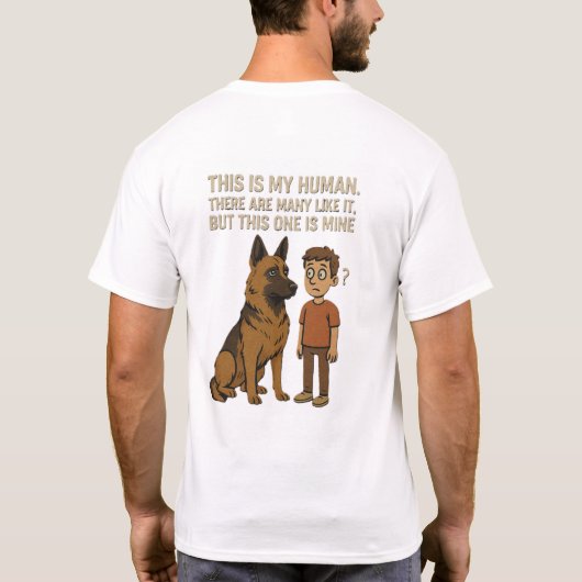 T-Shirt C'est mon humain (Dos)