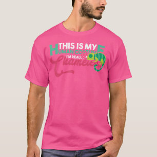 T-shirt C'Est Mon Humain Je Suis Vraiment Un Chameleon