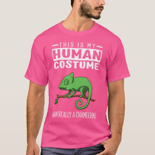 T-shirt C'Est Mon Humain Je Suis Vraiment Un Chameleon