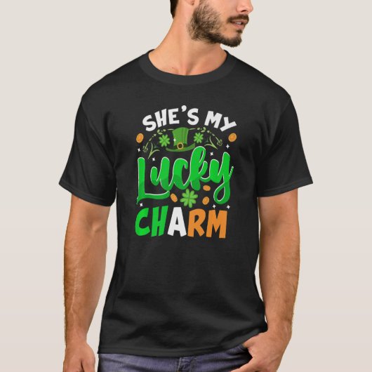 T-shirt C'est mon Jour de la Saint Patrick Chanceux Couple (Devant)