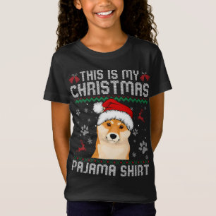 T-Shirt C'Est Mon Joyeux Pajama Shiba Inu Dog Joyeux Xm