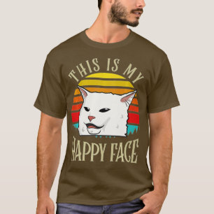 T-shirt C'Est Mon Joyeux Visage Smudge The Cat Premium