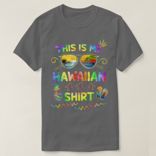 T-shirt C'Est Mon Luau Hawaïen Aloha Hawaii Beach Pinea (Design devant)