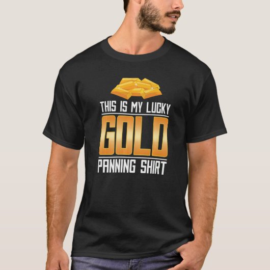 T-shirt C'Est Mon Lucky Gold Panning Prospection Gold M (Devant)