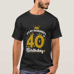 T-shirt C'est mon mari 40e anniversaire Couple de 40 ans
