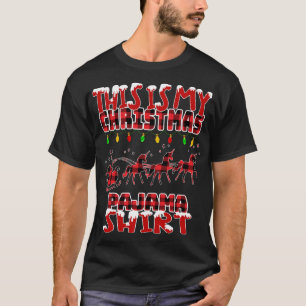 T-shirt C'Est Mon Noël Drôle Père Noël Reindeer Unicorn