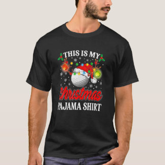 T-shirt C'Est Mon Noël Golf Pyjama Lumières Père Noël Noël